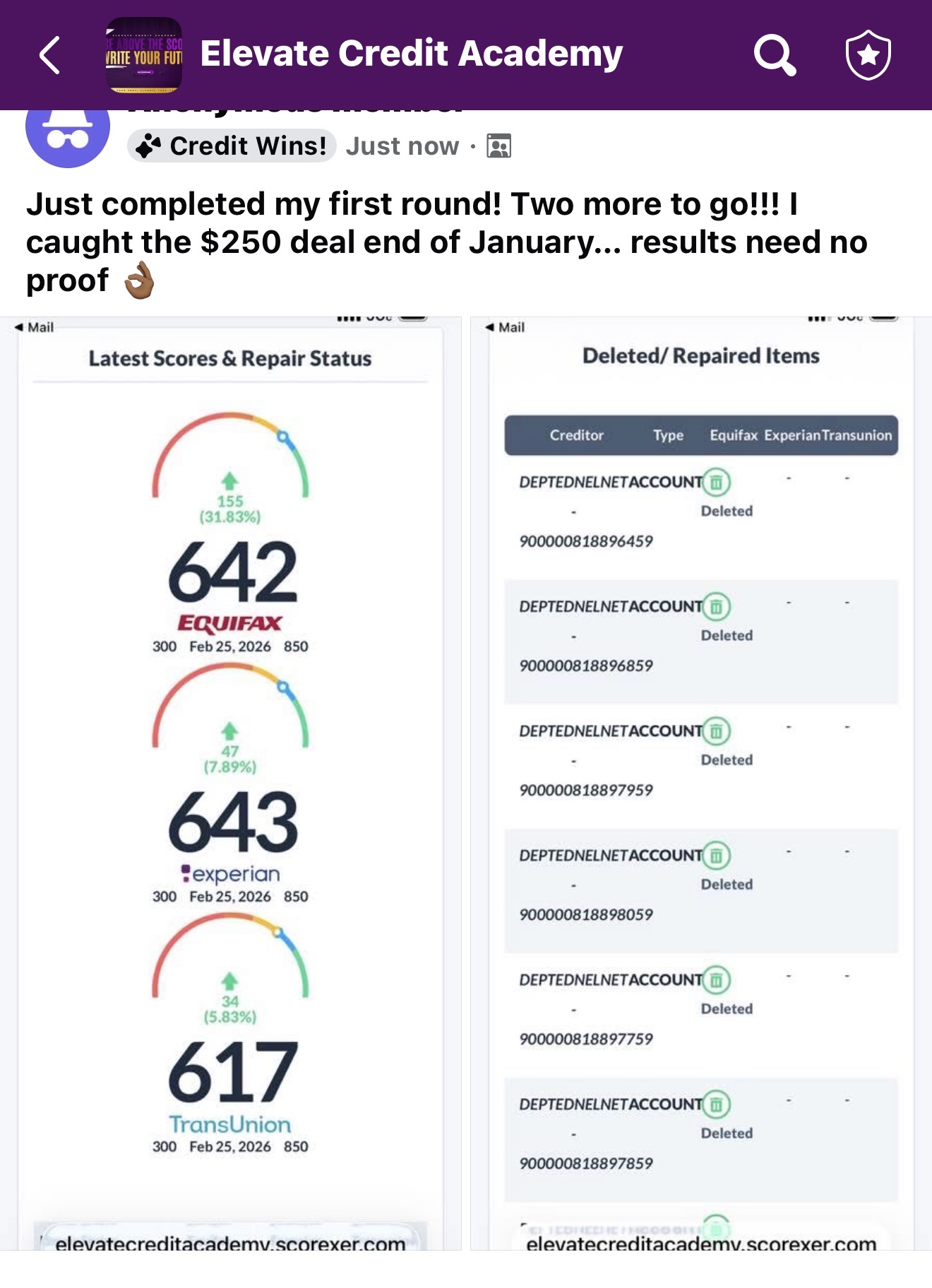 Client purchased 2025 Volkswagen, multiple credit cards, opened a business